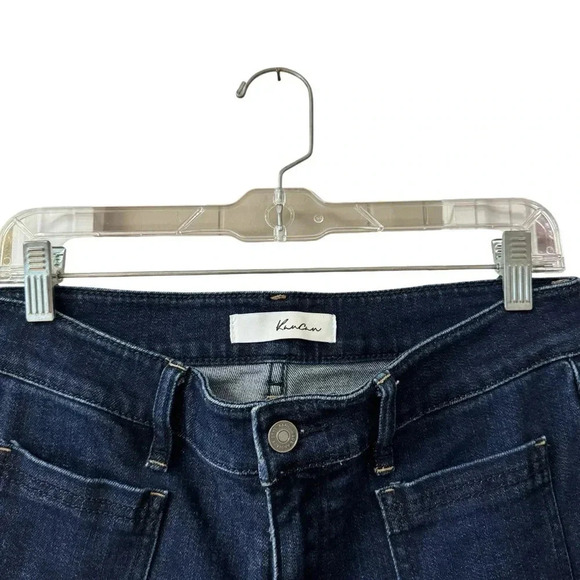 KanCan Star Mid Rise Boot Cut Denim Jeans Size 29 Dark Wash Stretch Casual - Picture 6 of 9